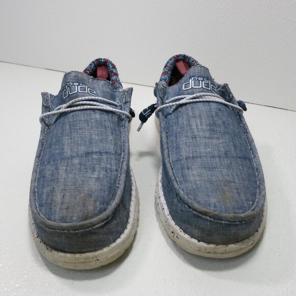 Hey Dude Wally Cloth Casual Comfort Men’s Footwear Oxfords Men's Shoes Size 12 - Picture 4 of 7